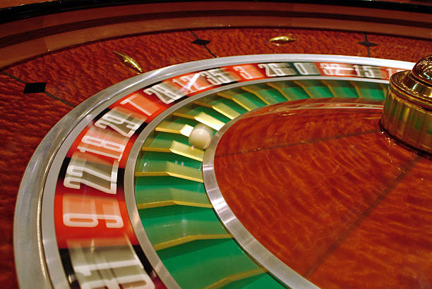 Baccarat table layout with live dealer and player betting circle